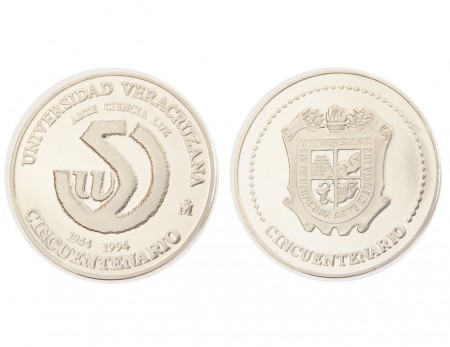 40 eur cincuentenario Universidad Vetacruz Mexico Plata 58,29 gr